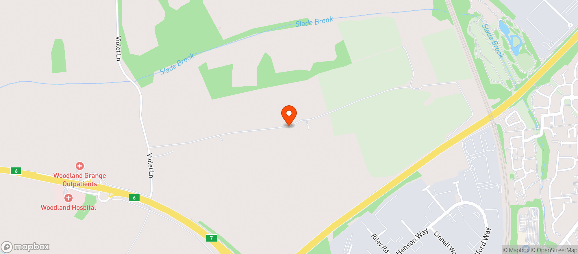 Map showing Sainsburys Kettering