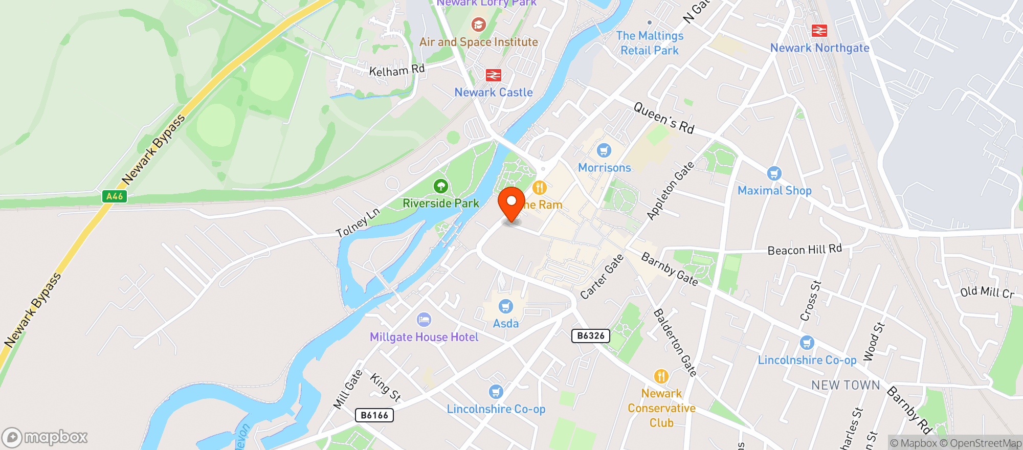 Map showing The Prince Rupert