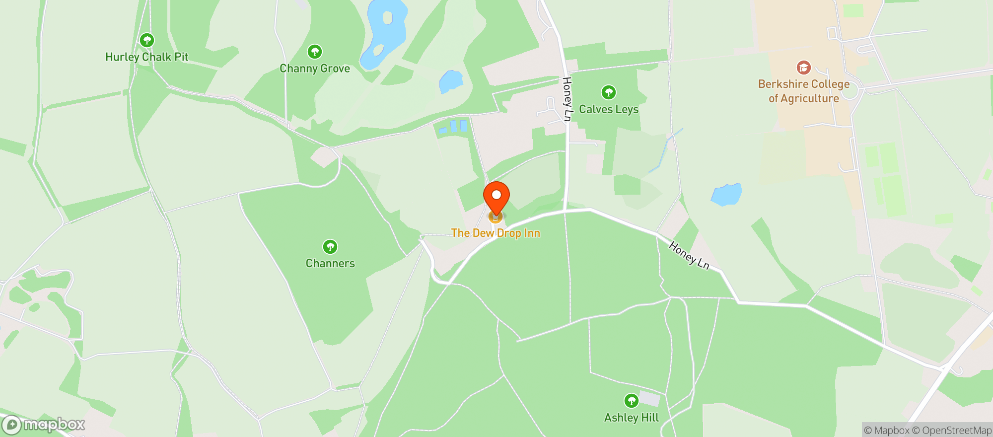 Map showing Dew Drop Inn