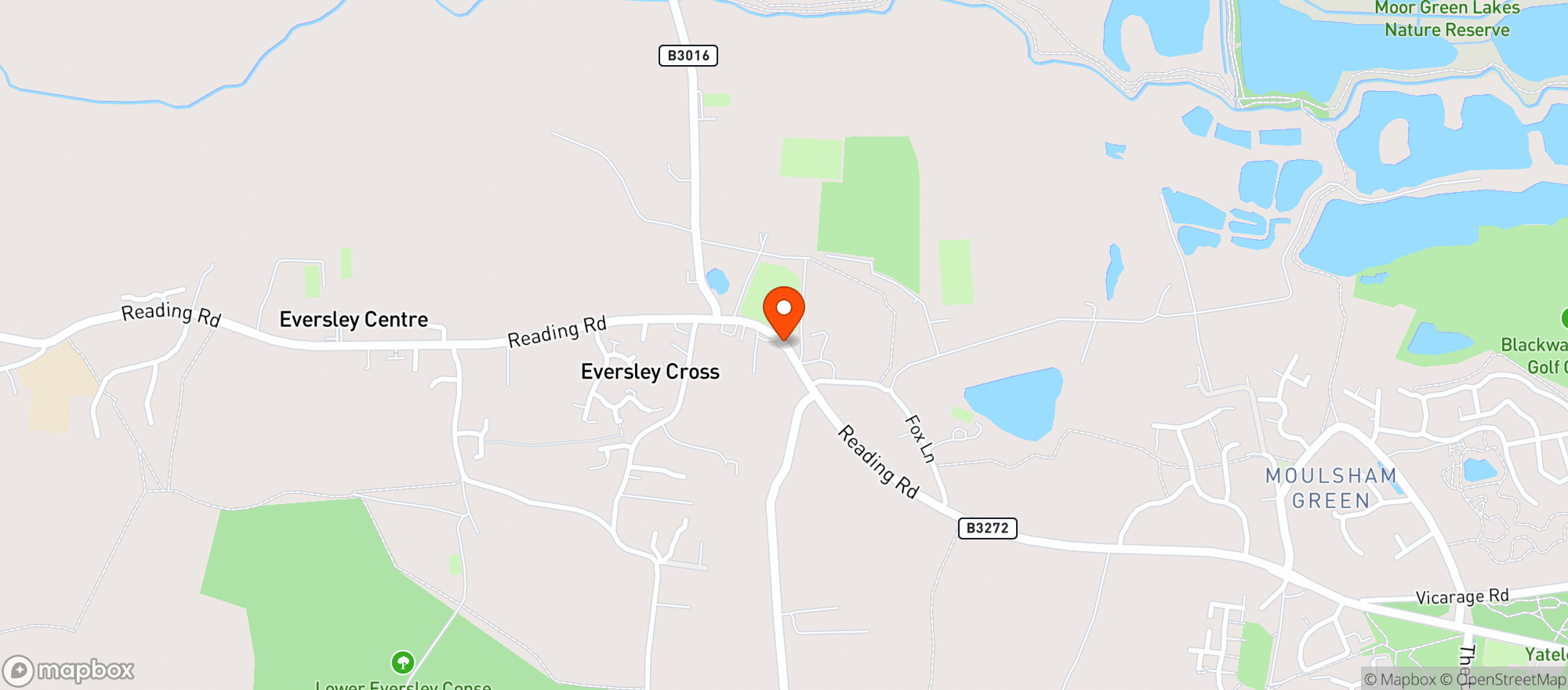 Map showing The Chequers