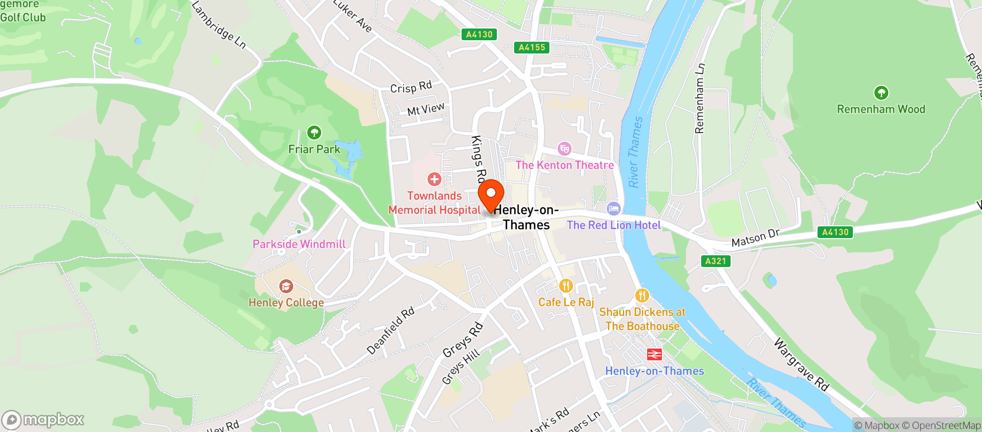 Map showing Hof's