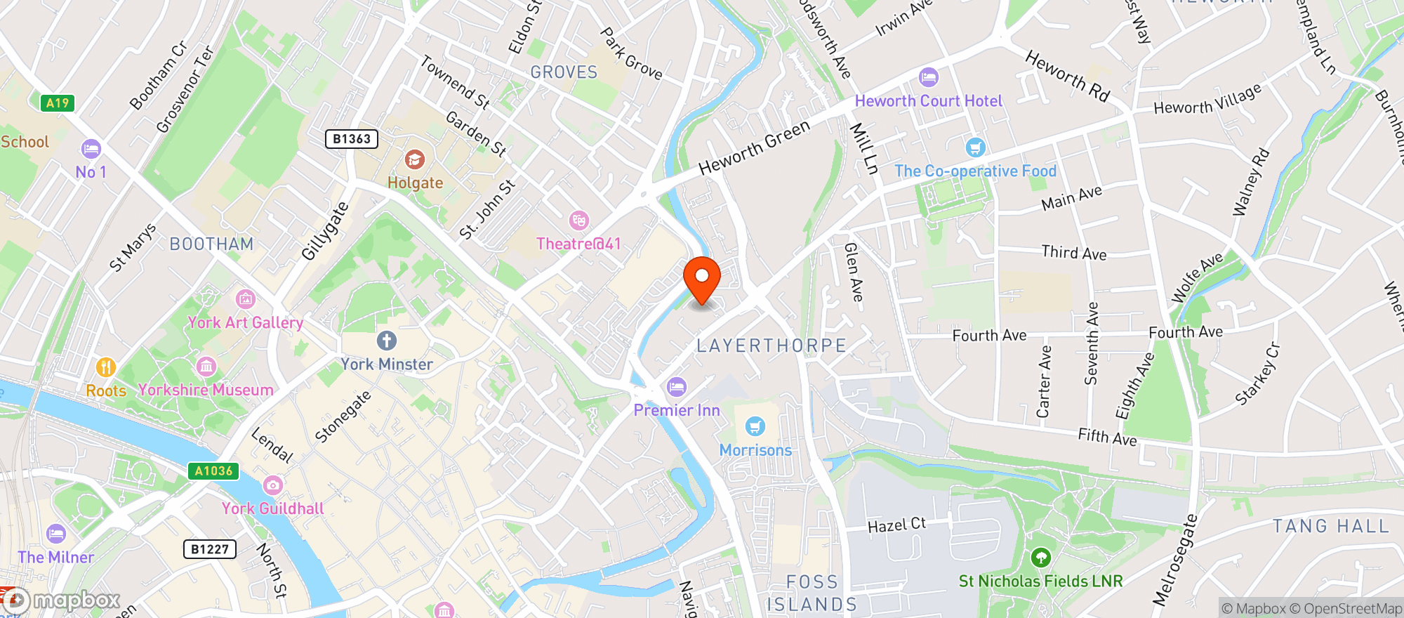 Map showing Asda