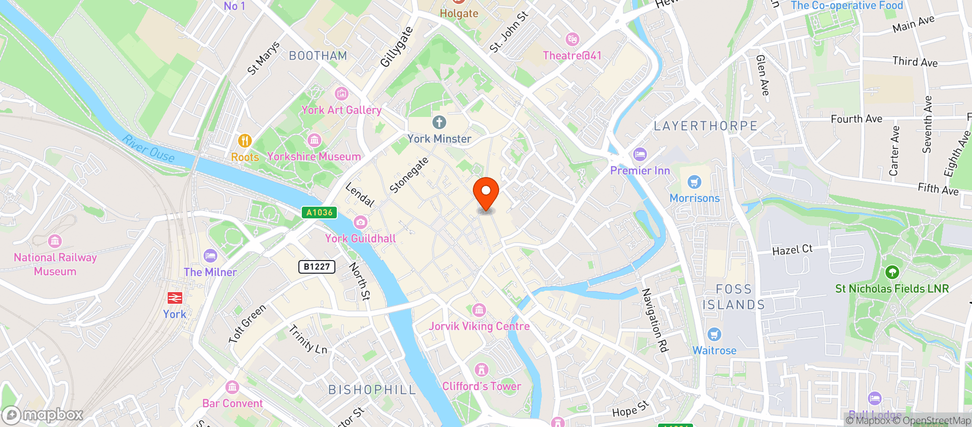 Map showing Duke Of York