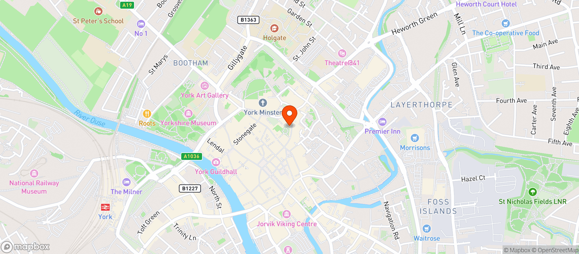 Map showing Cross Keys