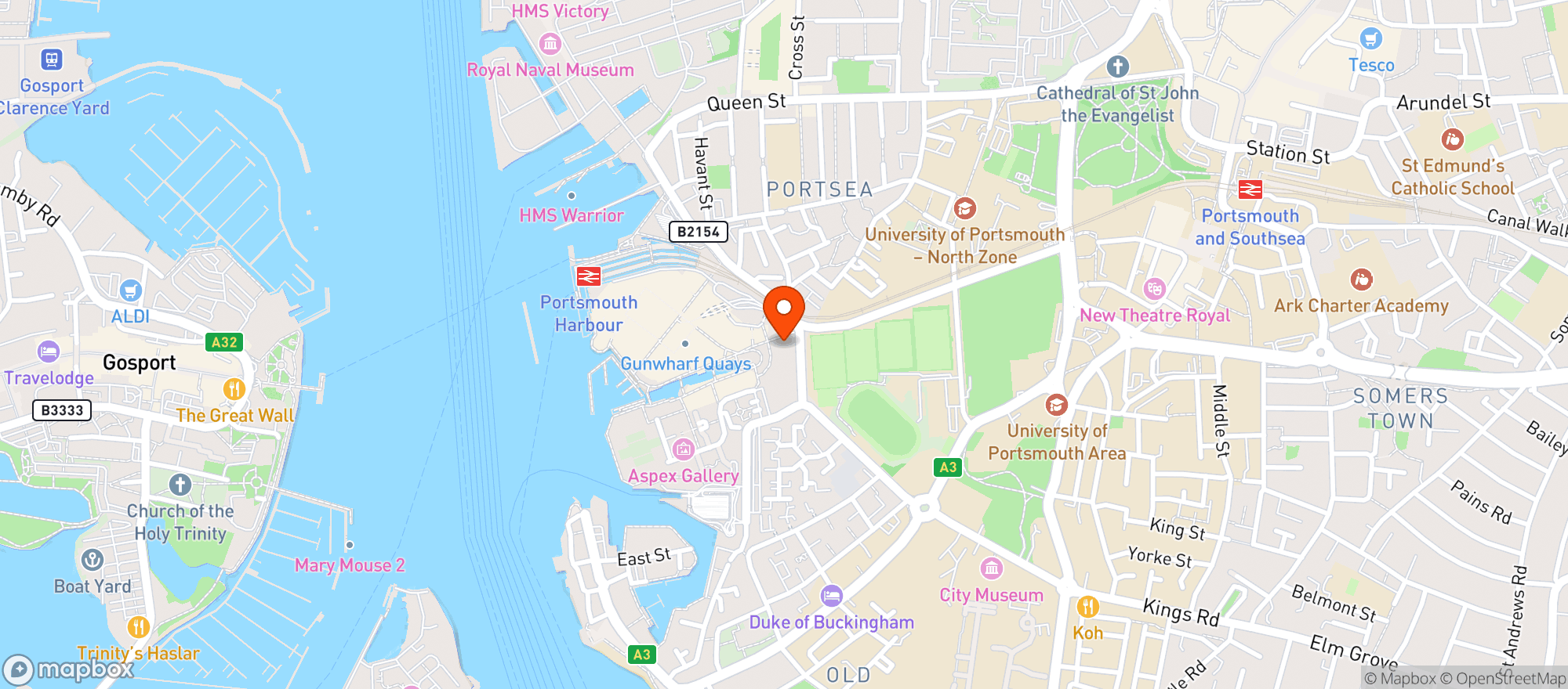 Map showing Brasserie Blanc