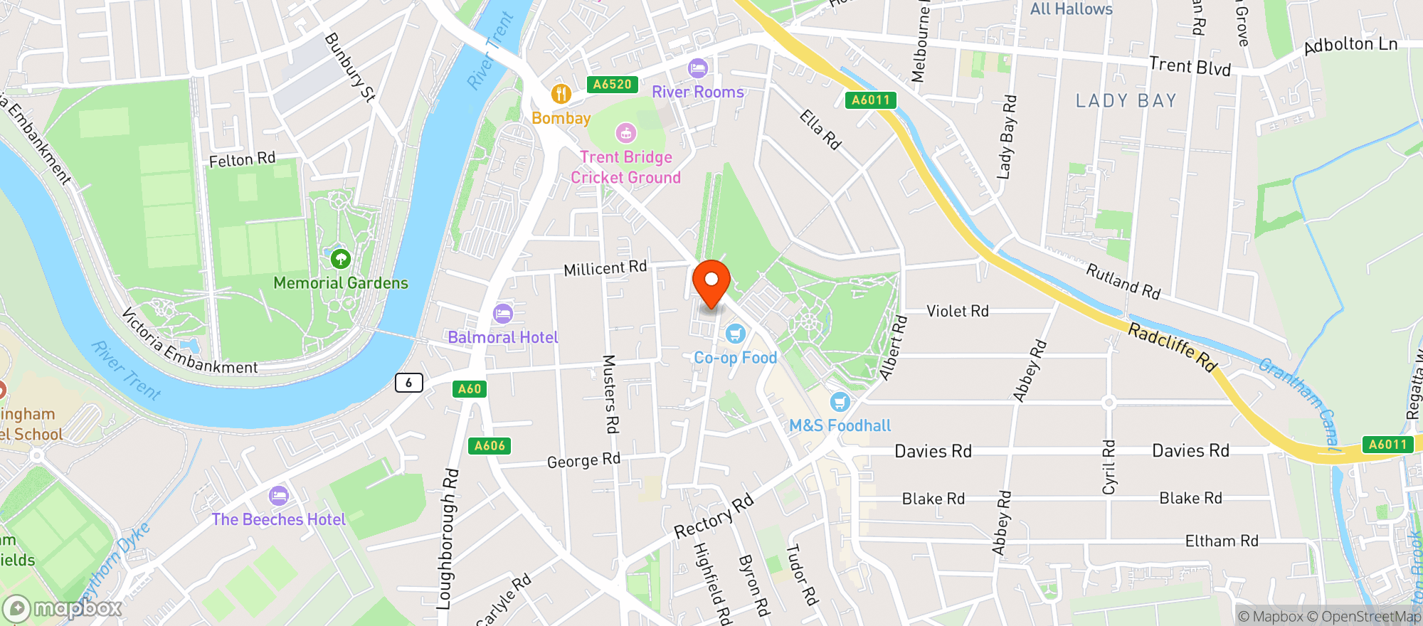 Map showing Stratford Haven