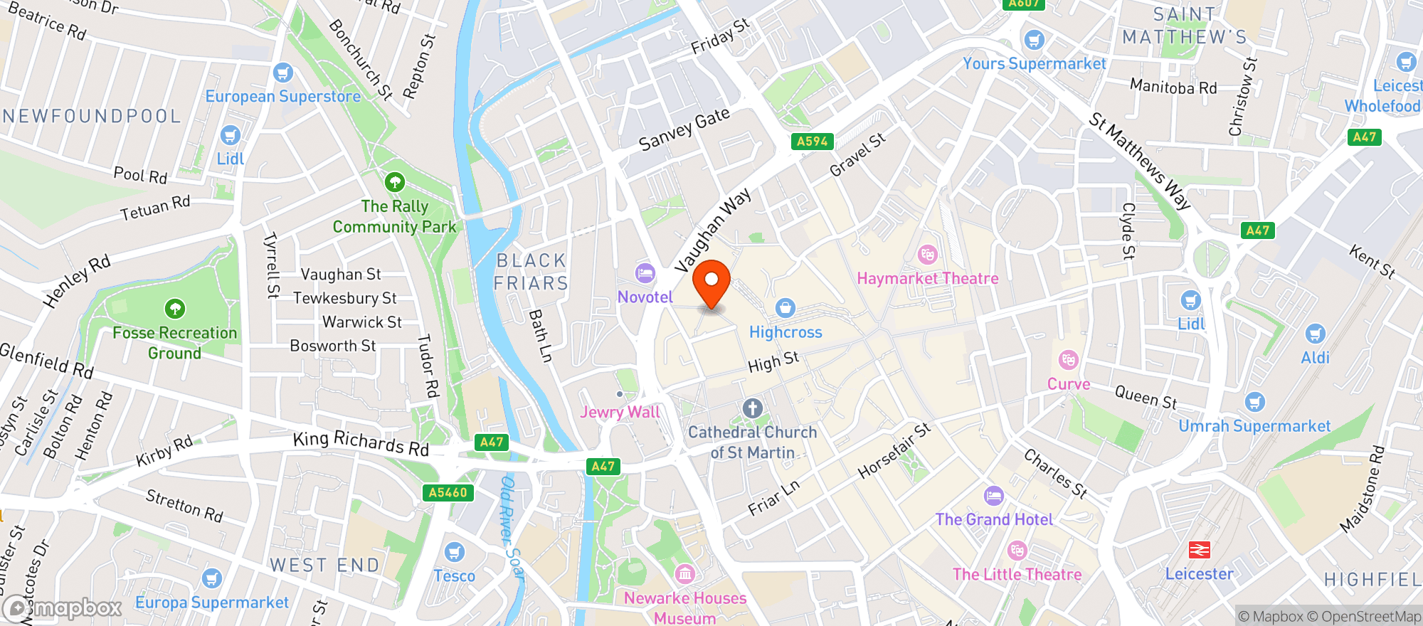 Map showing Zizzi