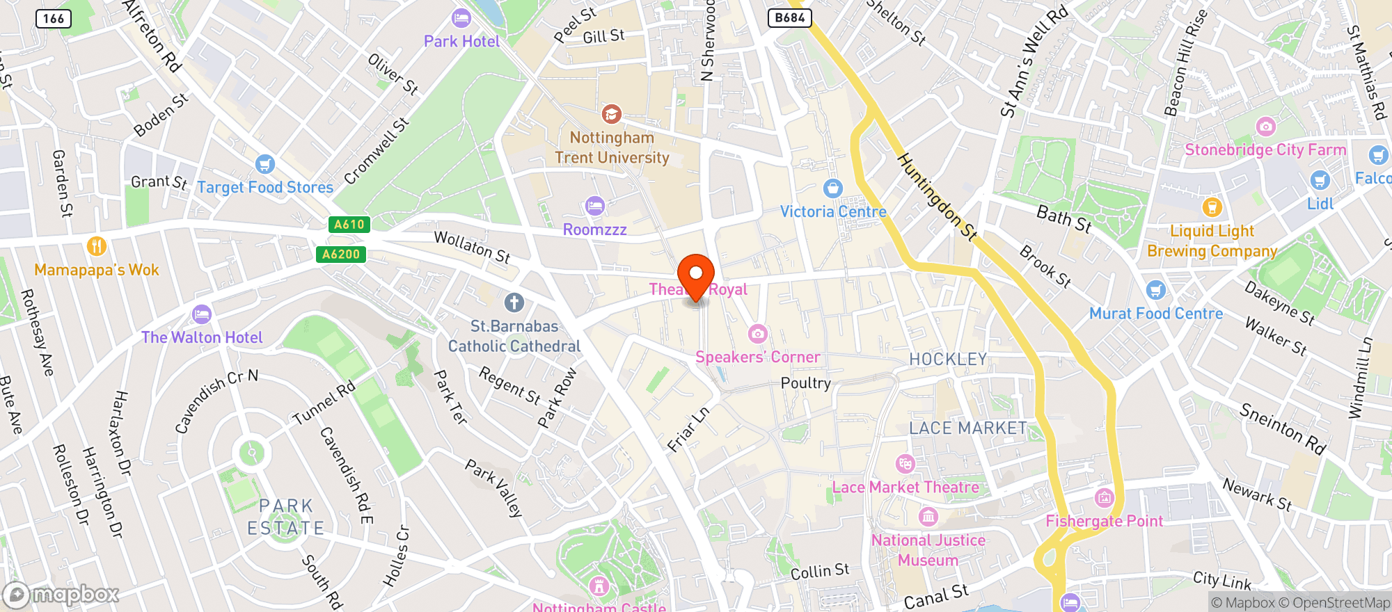 Map showing Copper Cafe