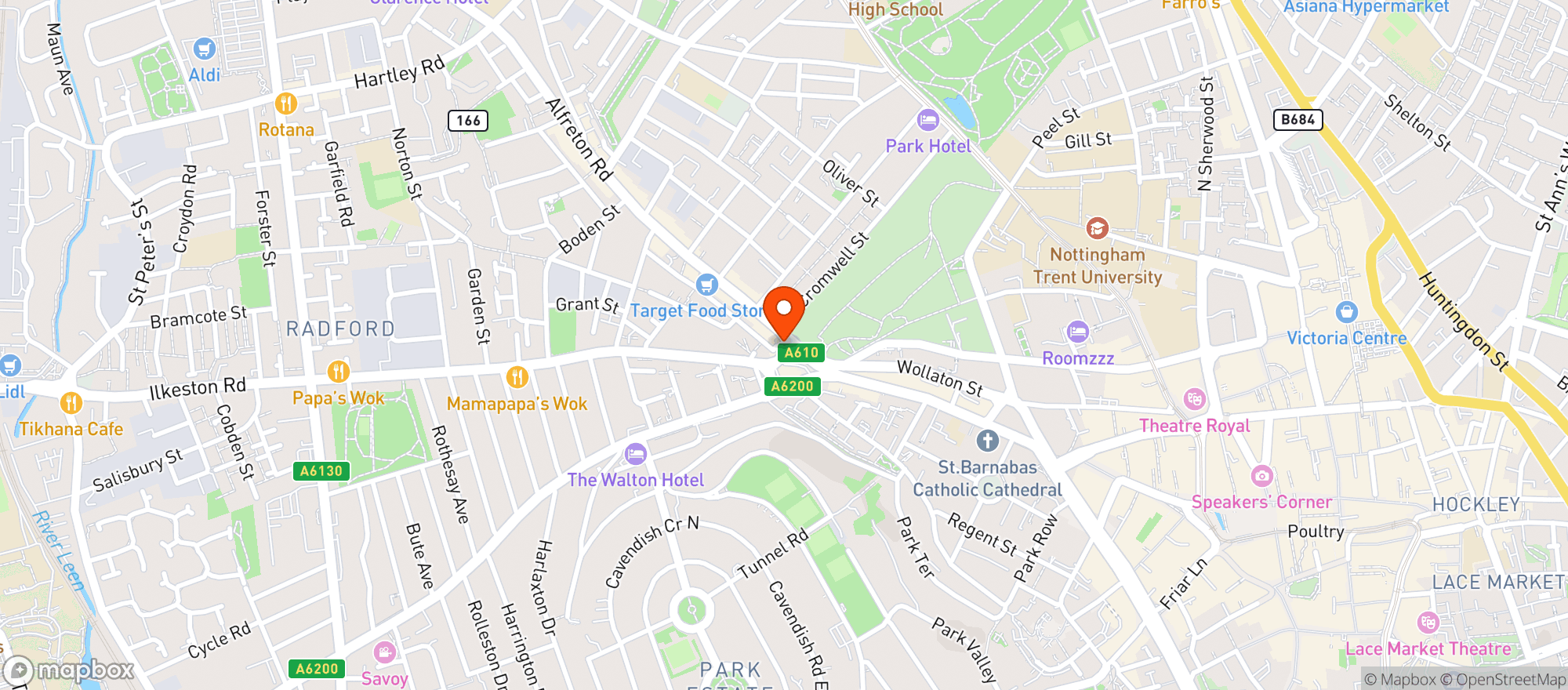 Map showing The Good Fellow George