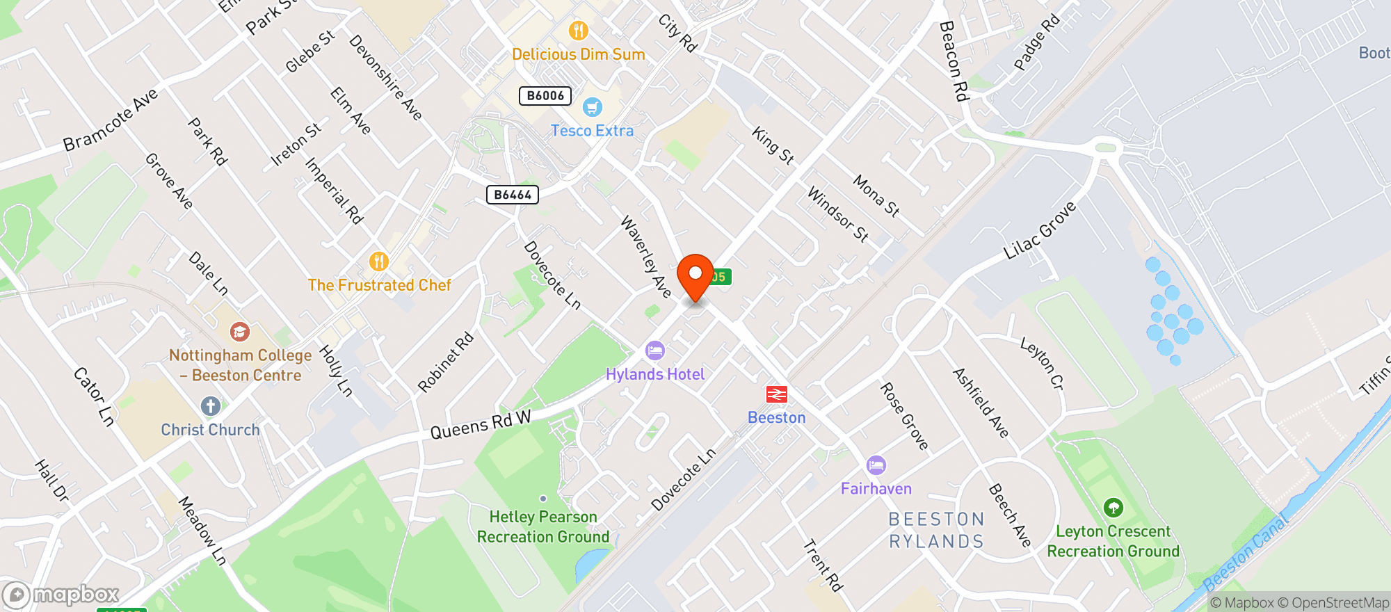 Map showing Co-op Food