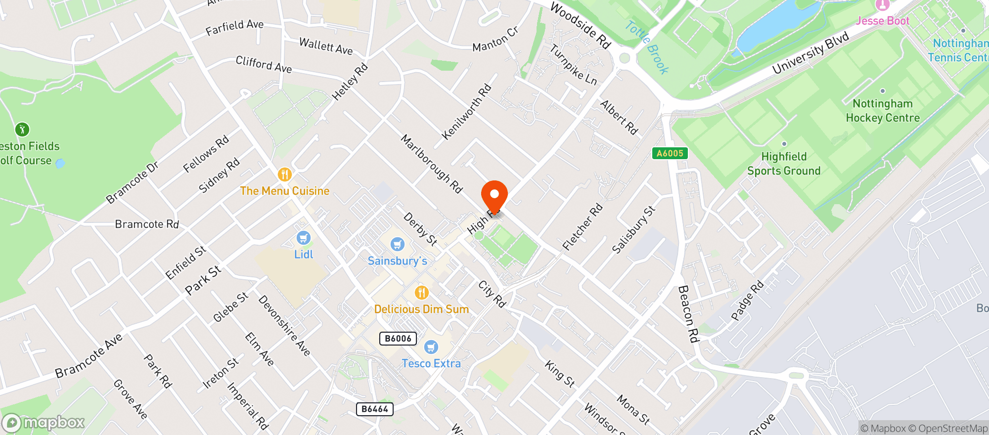 Map showing Somewhere Beerhouse