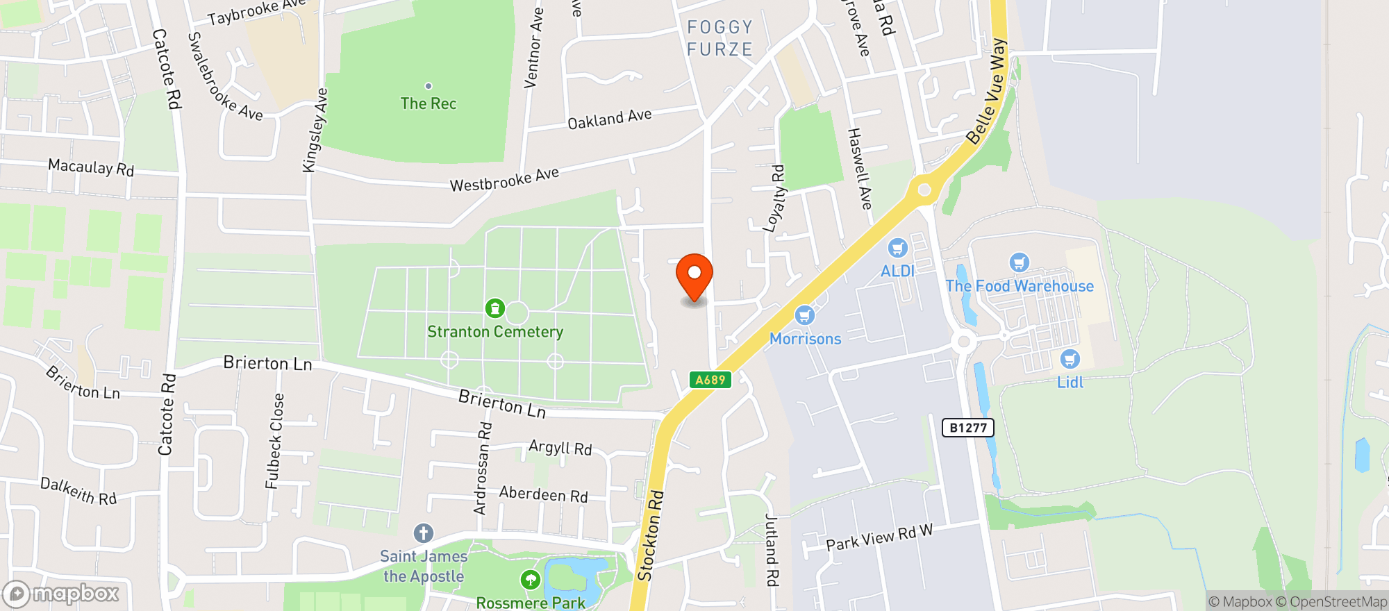 Map showing Owton Lodge