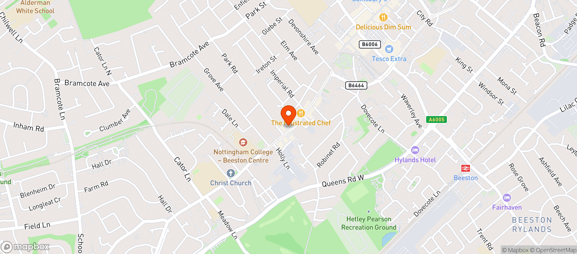 Map showing Hop Pole