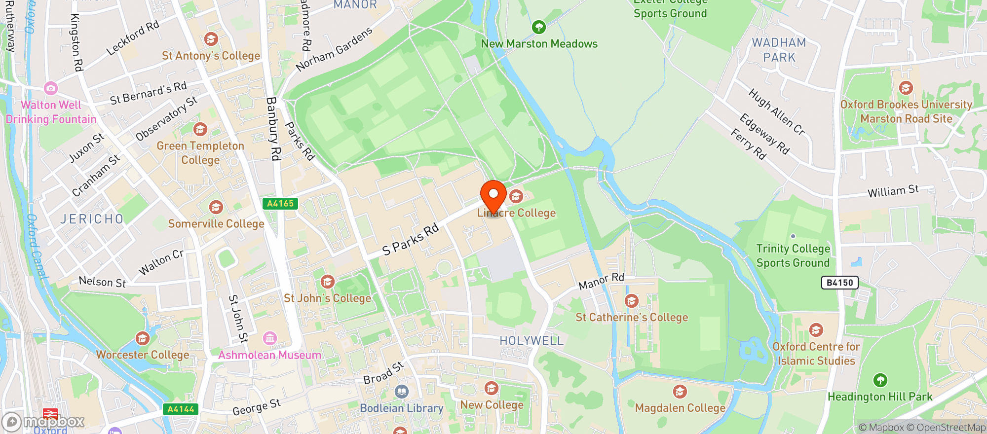 Map showing Tinbergen Building, Department Of Zoology