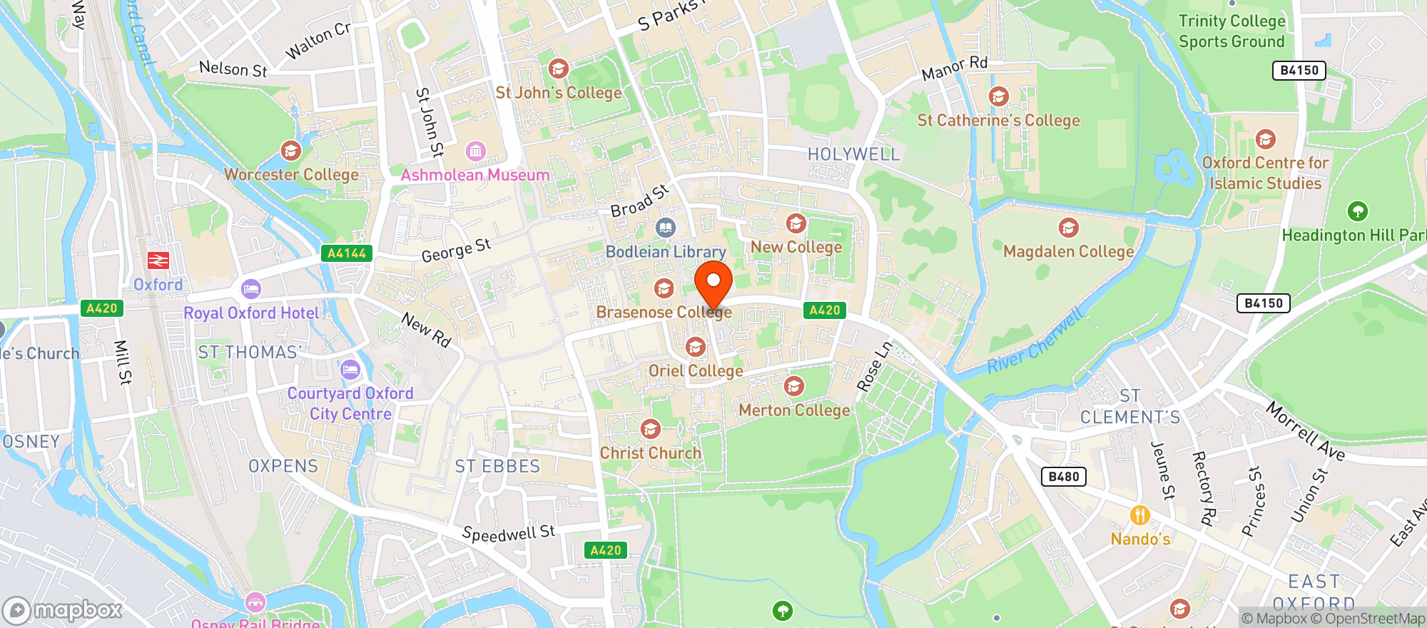 Map showing Quod Restaurant & Bar