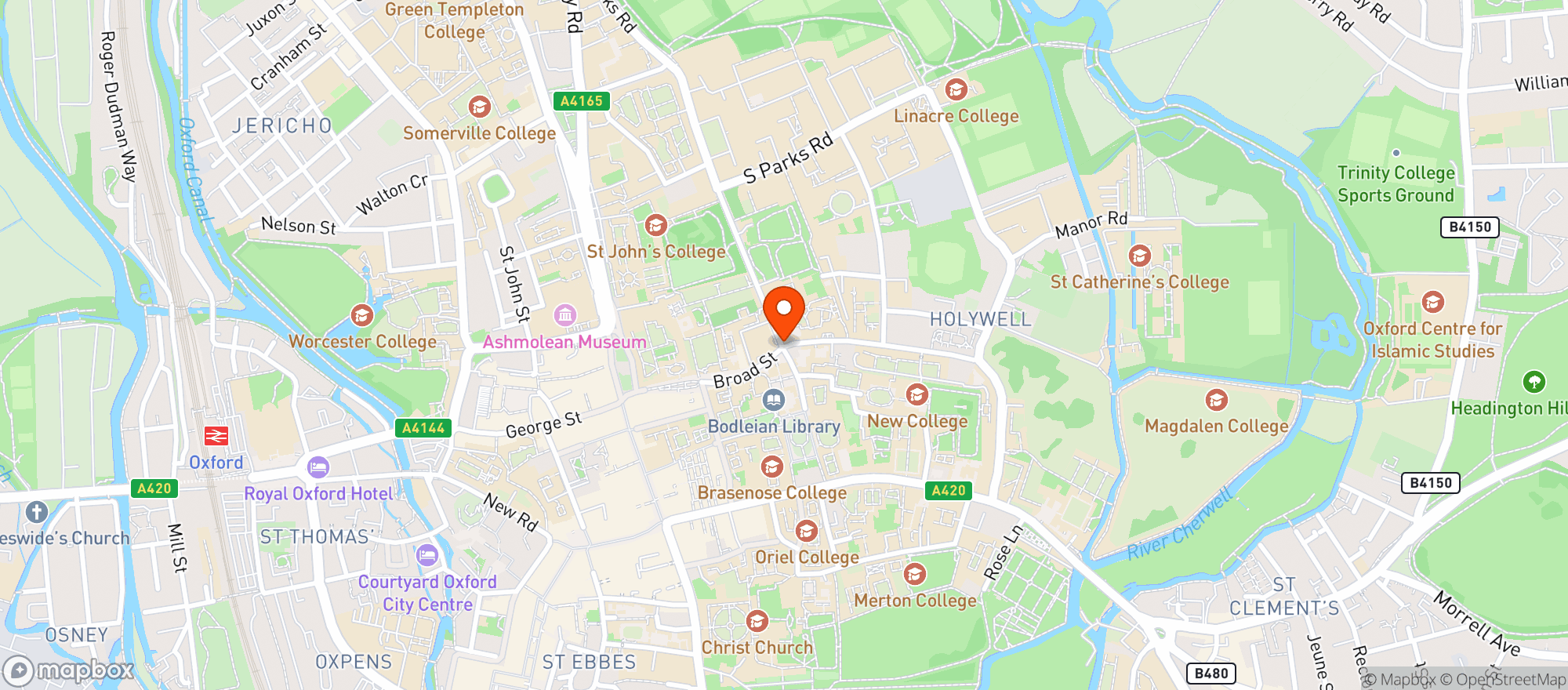 Map showing The King's Arms