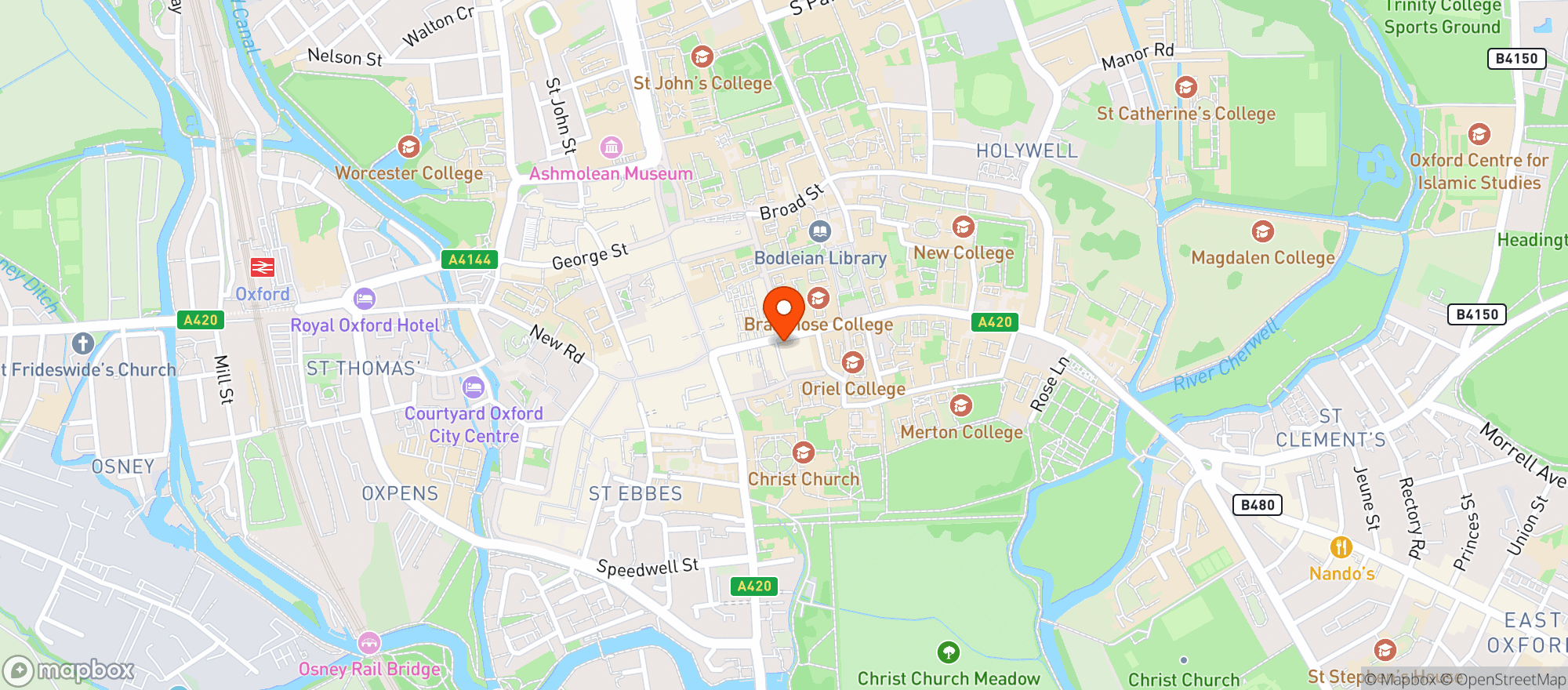 Map showing The Ivy Marlow Garden
