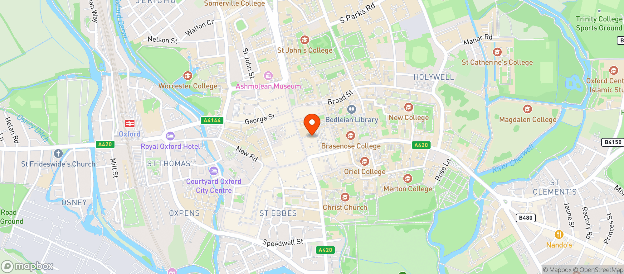 Map showing Wagamama