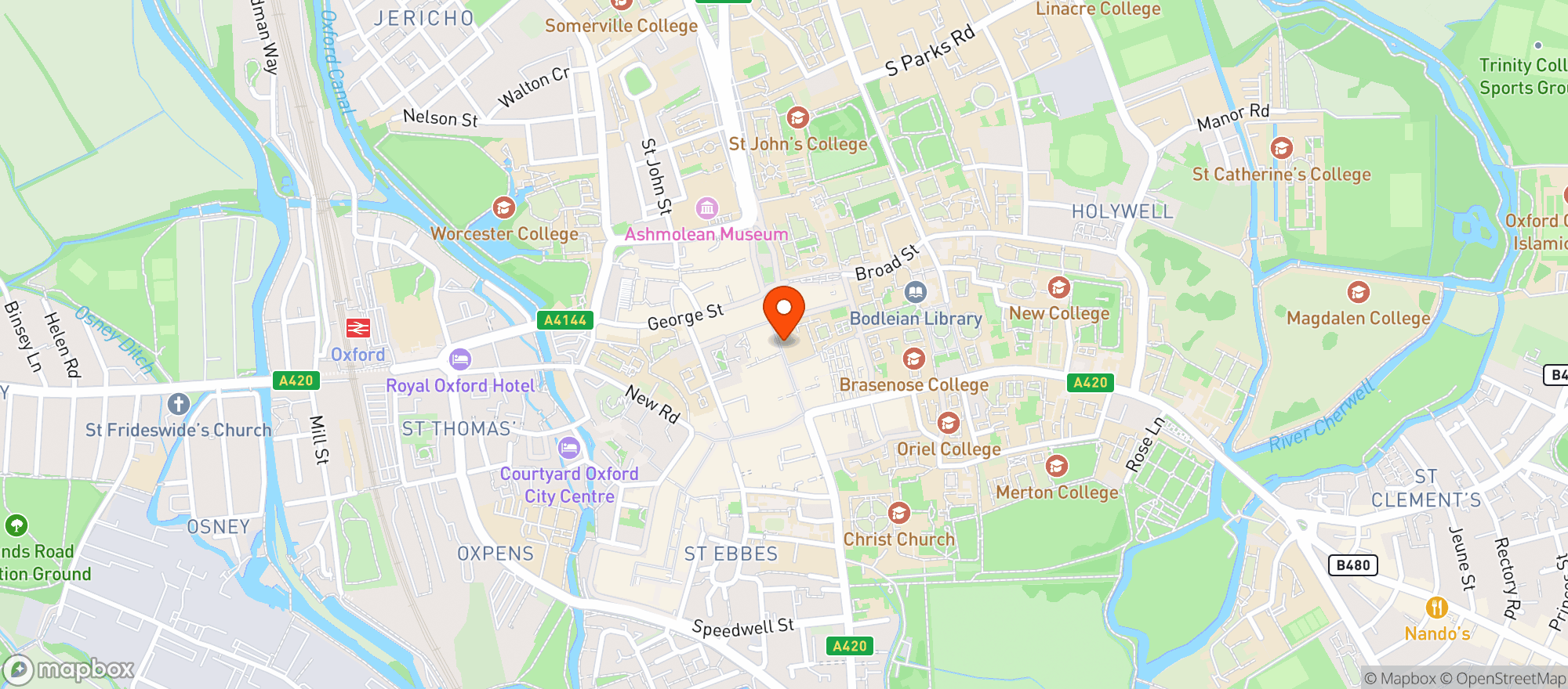 Map showing Cosy Club