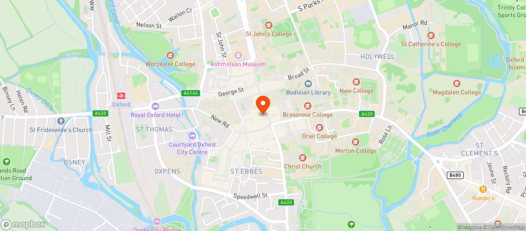 Map showing Crown