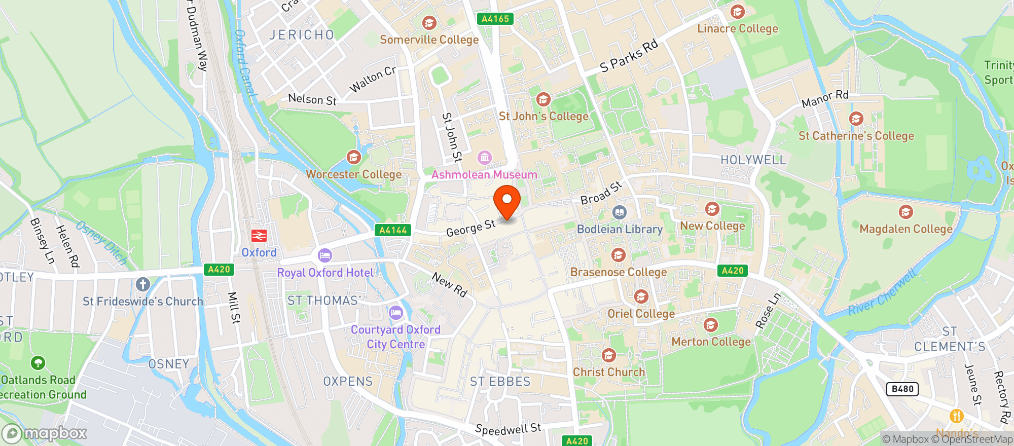 Map showing The Grapes