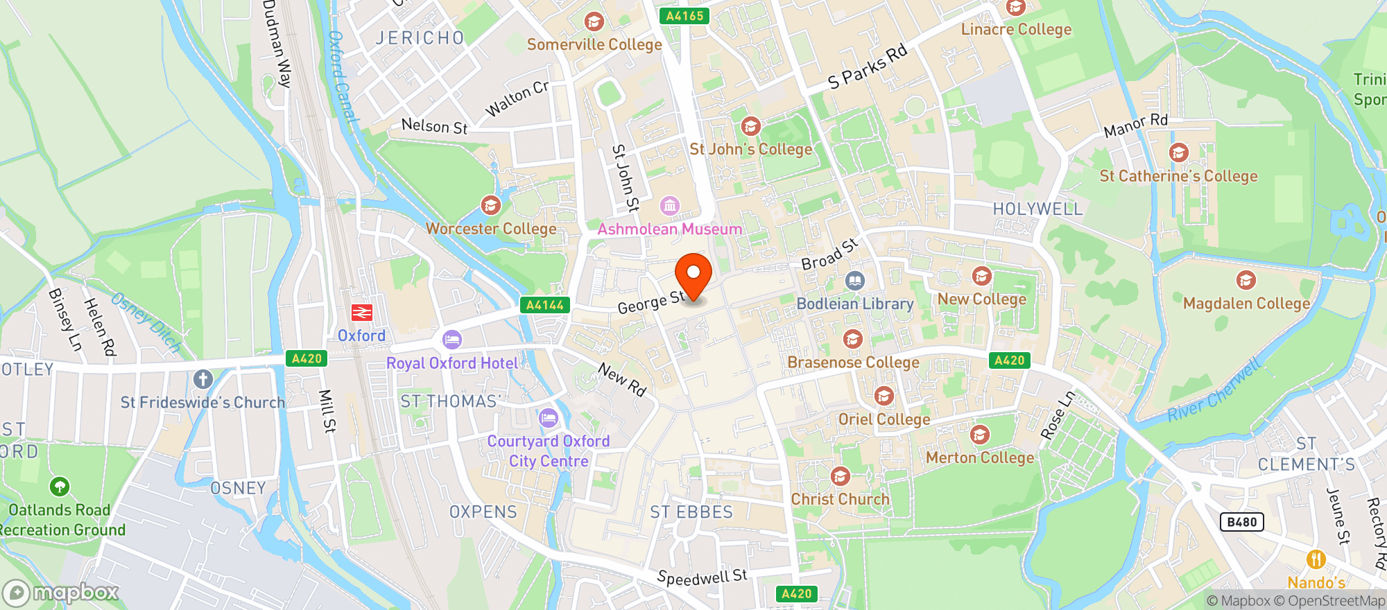 Map showing Wig & Pen (oxford)