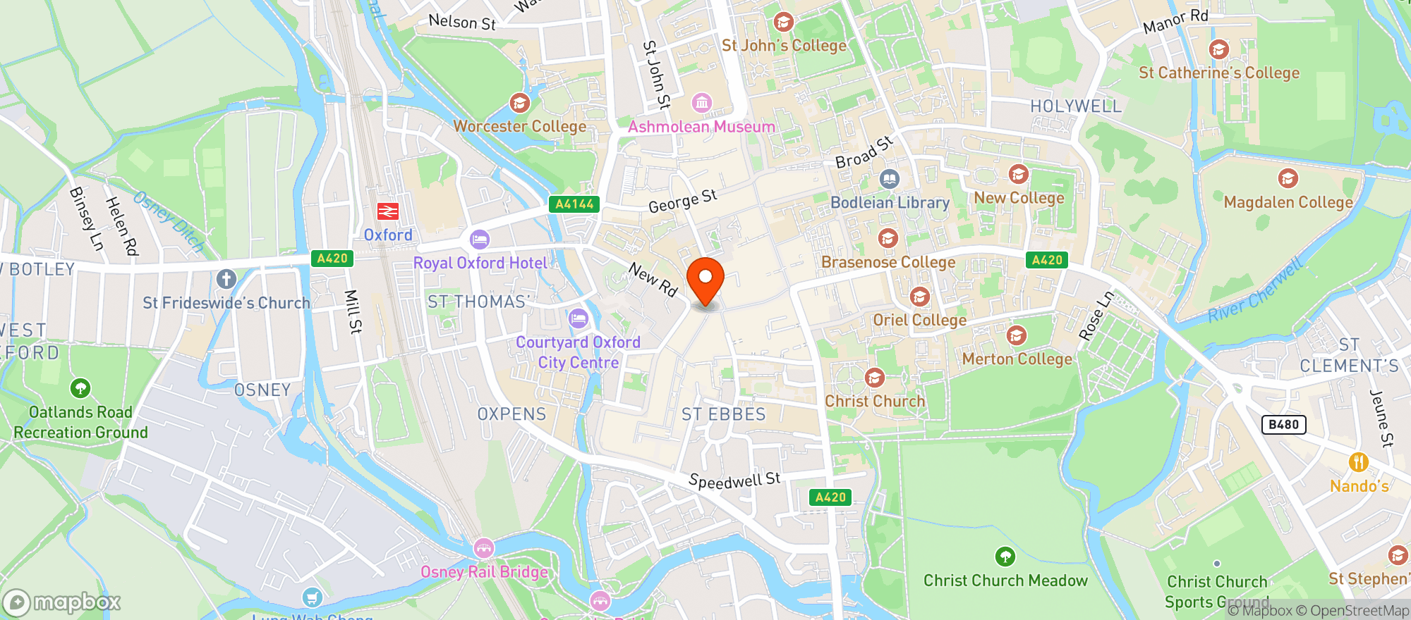 Map showing Comptoir Libanais Oxford