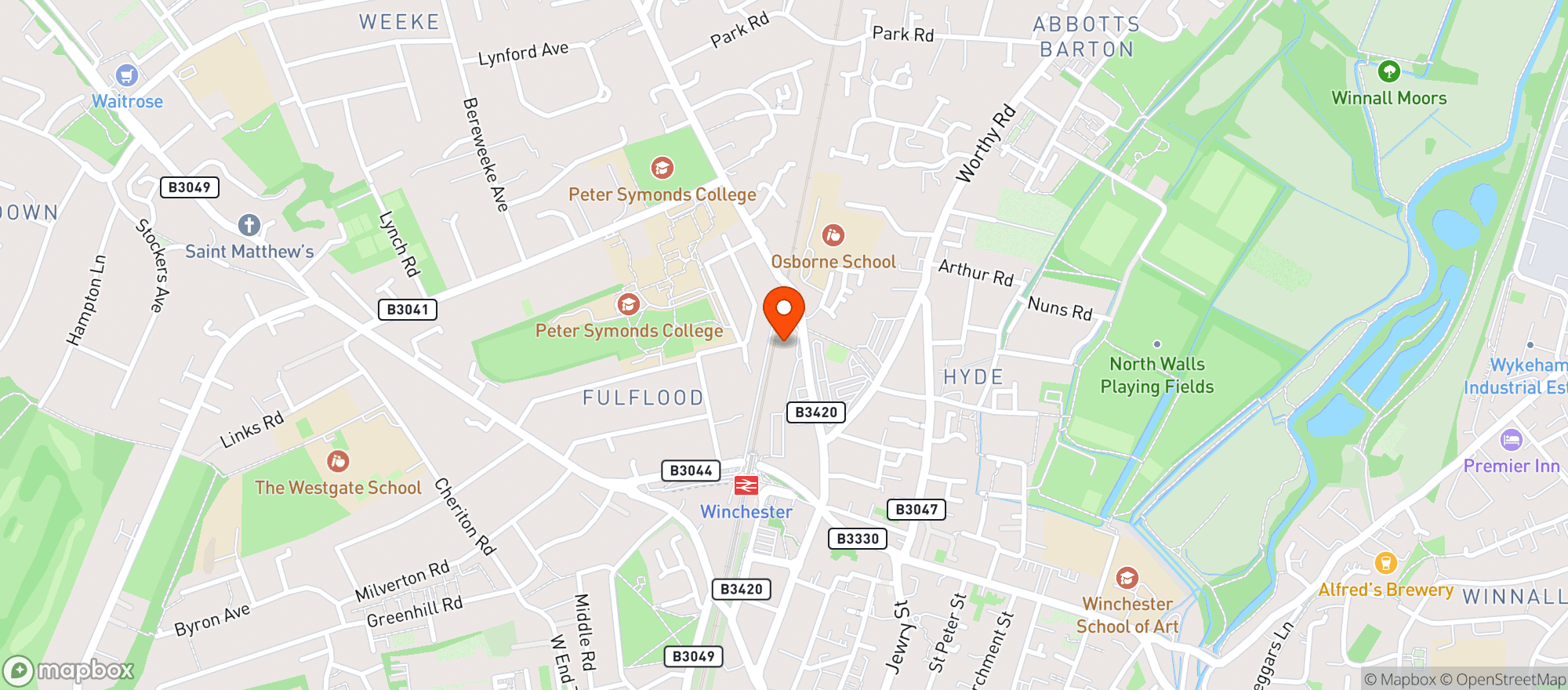 Map showing Majestic Winchester