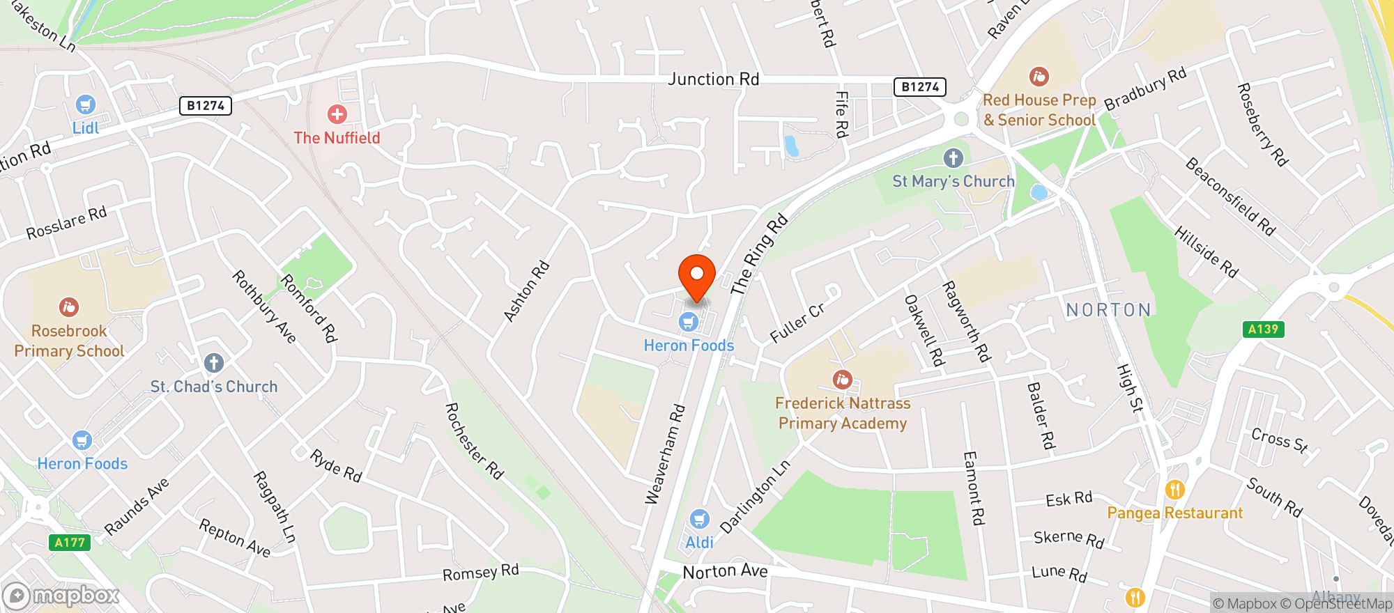 Map showing Centenary