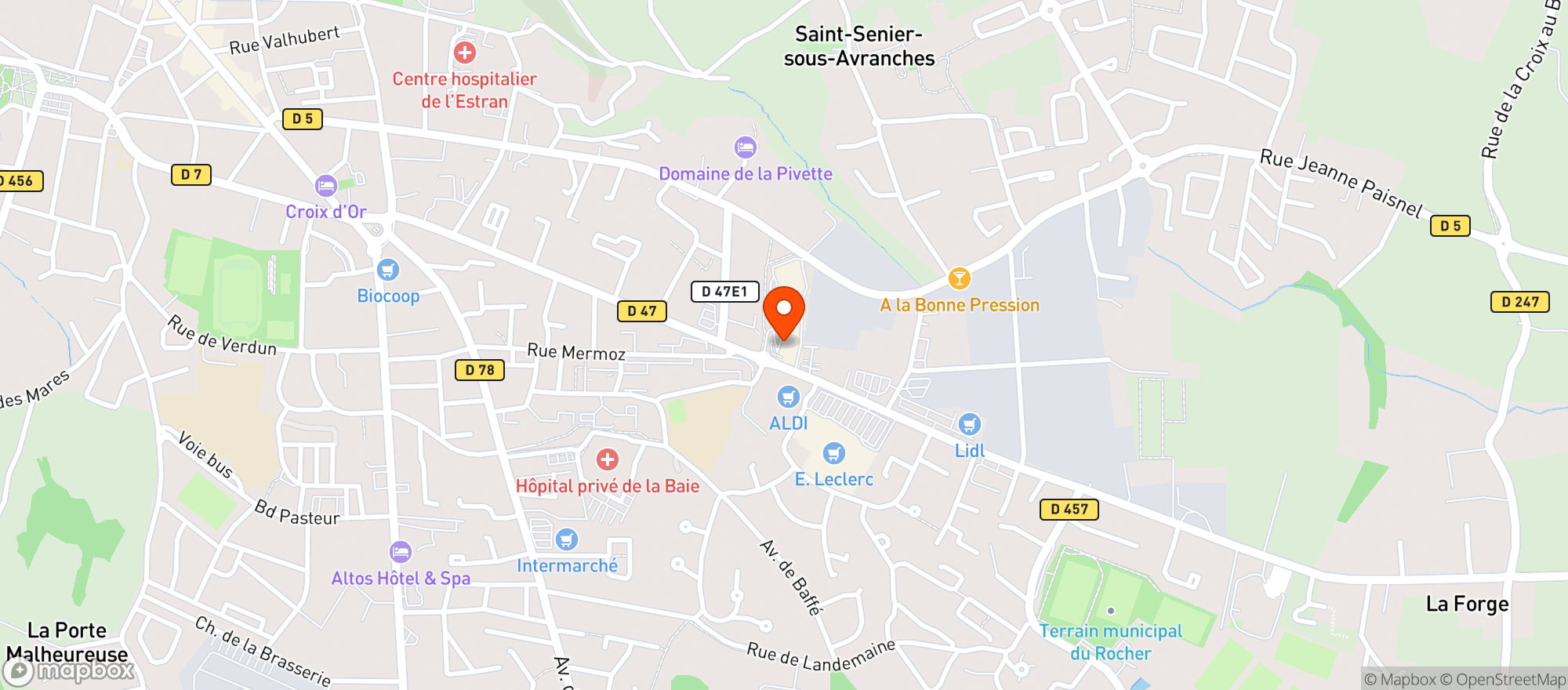 Map showing Le 49 Cave et Bistrot