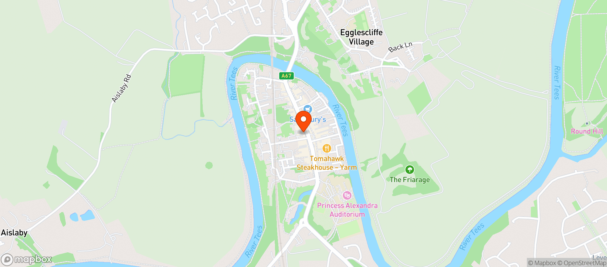 Map showing Fourteen Drops