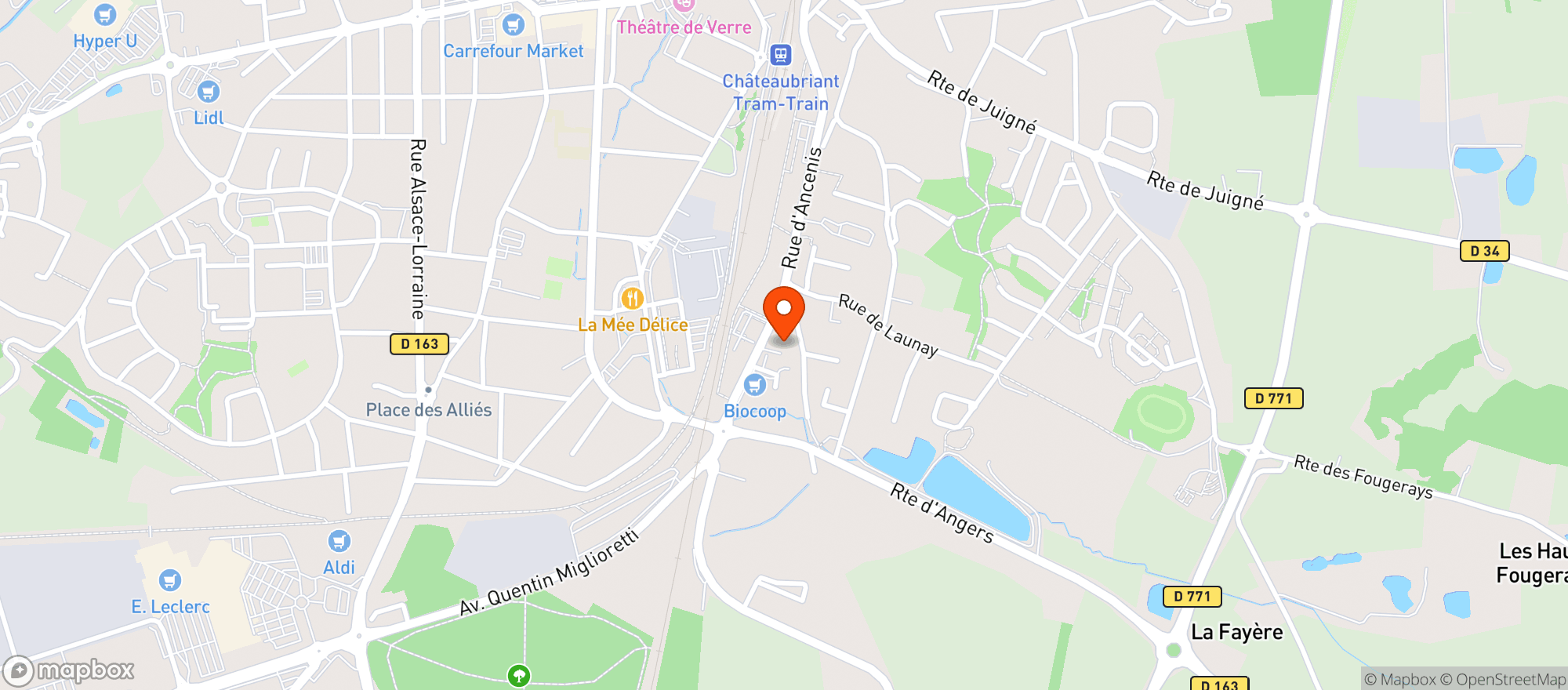 Map showing LA Criee Gourmande - Sarl Le Gal Chr