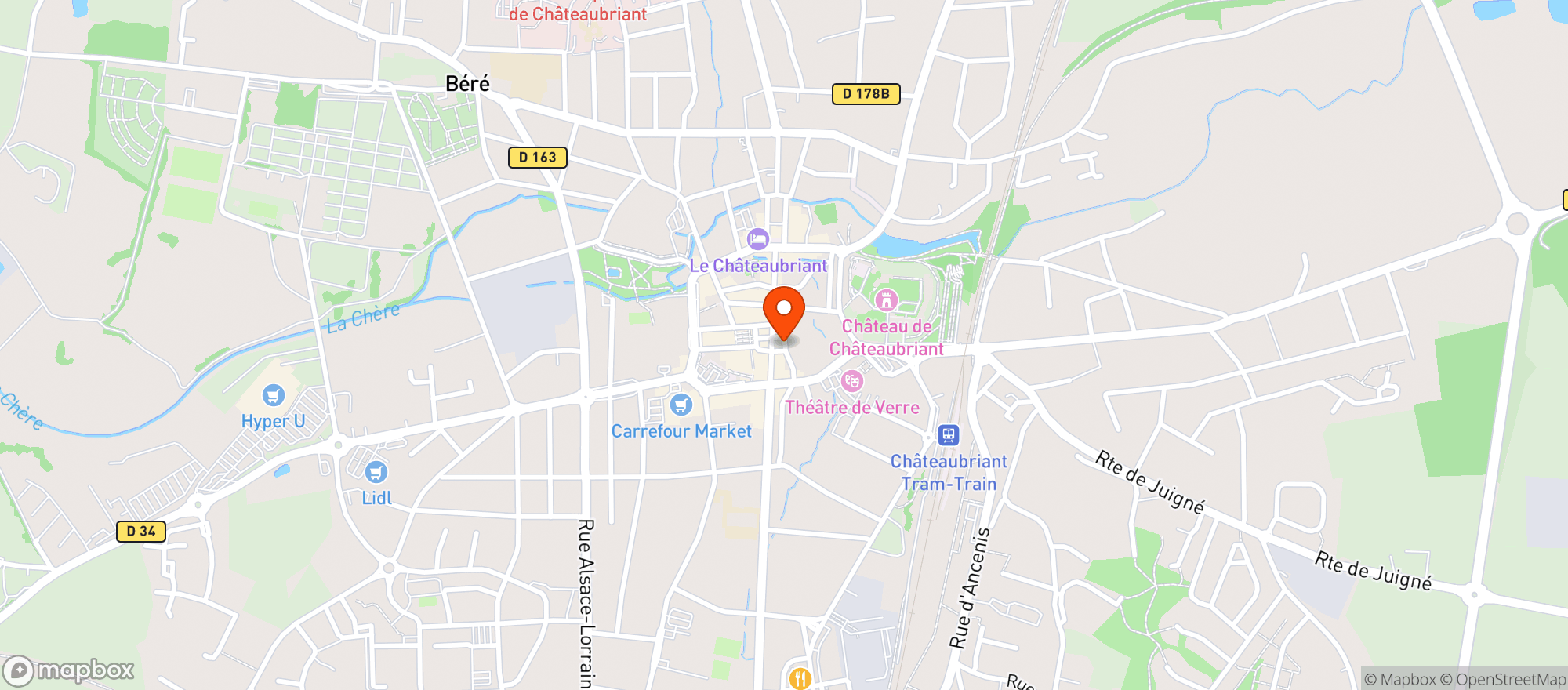 Map showing Cavavin Chateaubriand - Sas Boehrer