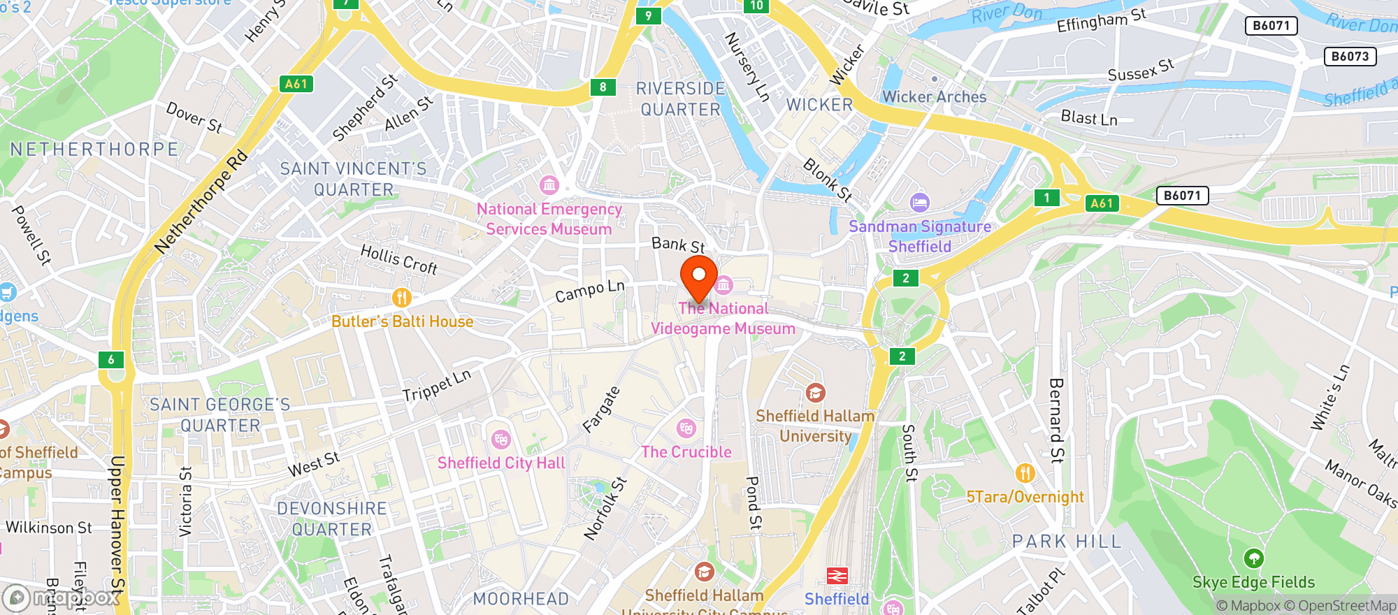 Map showing The Bankers Draft (wetherspoon)