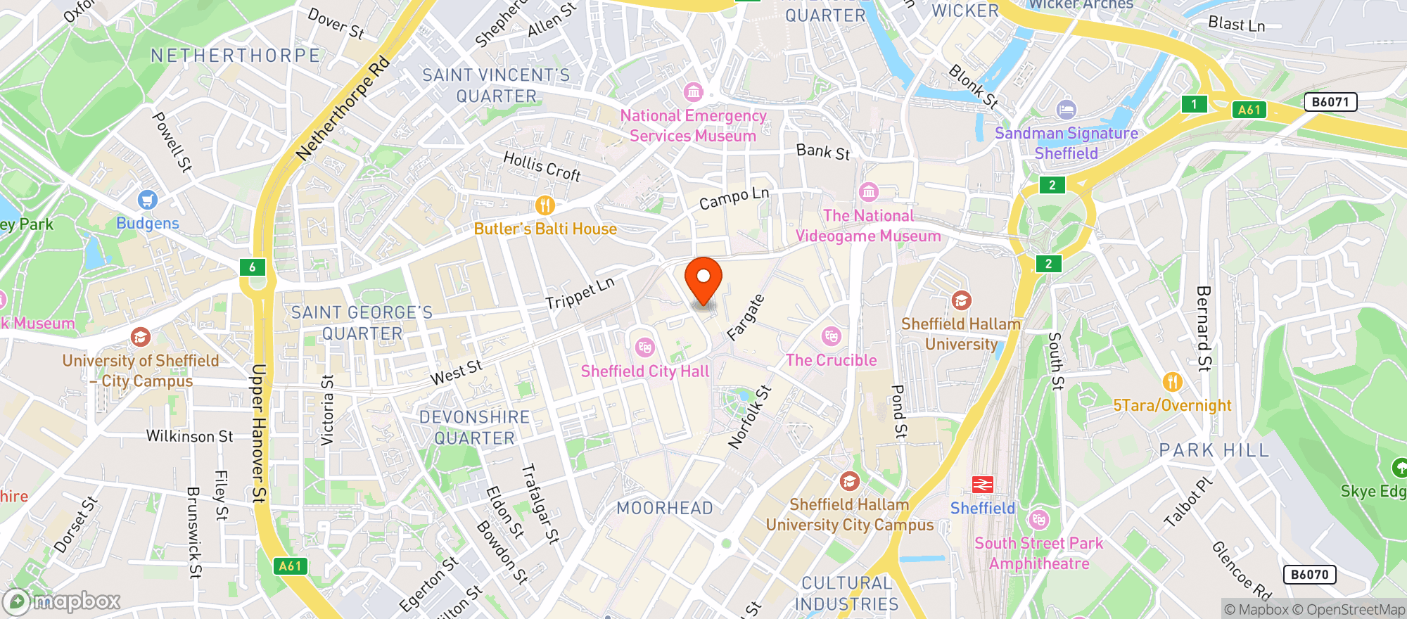 Map showing Terrace Goods