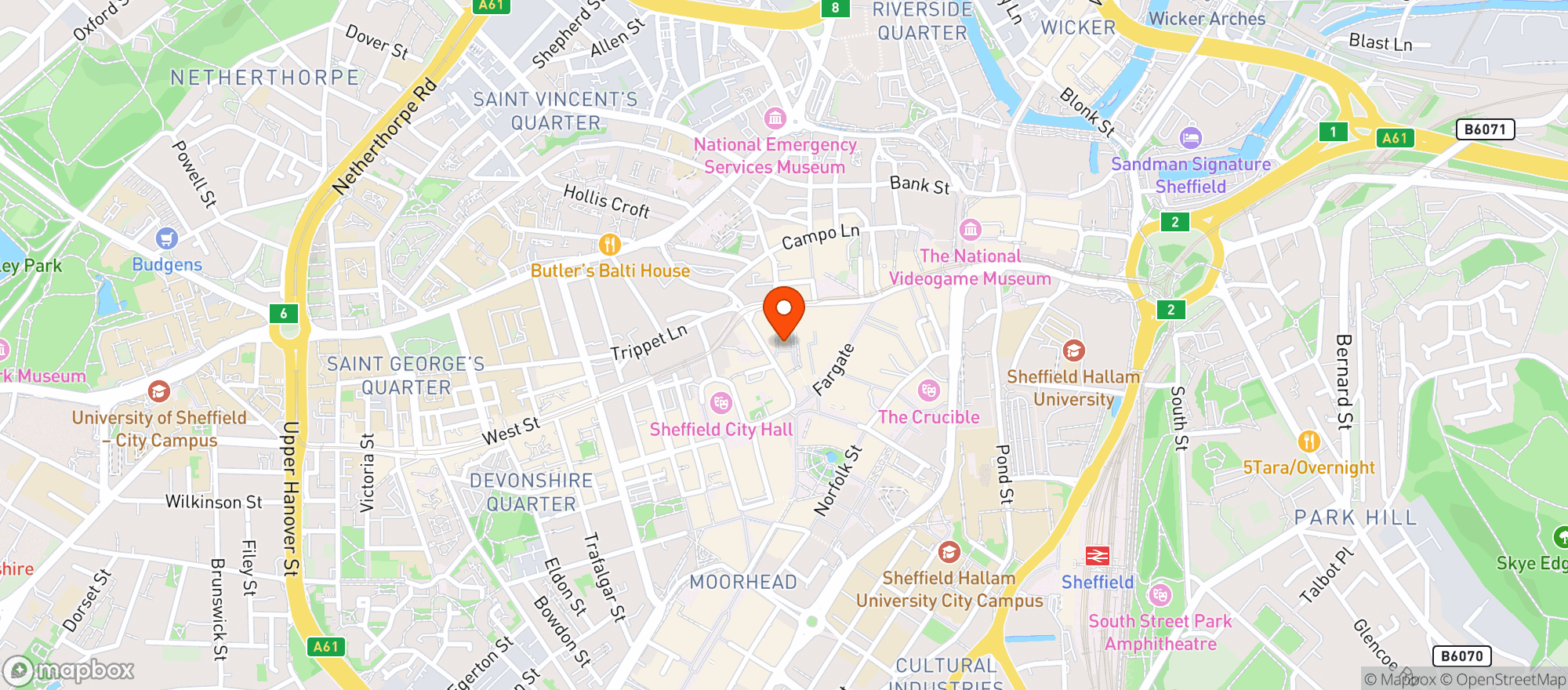 Map showing The Museum