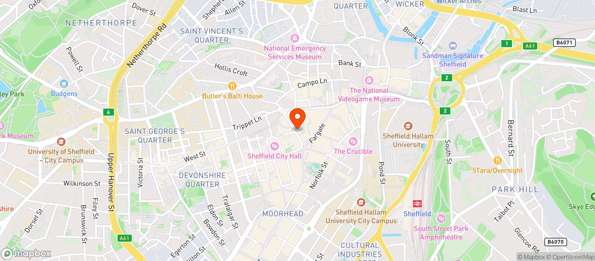 Map showing Gameshow All-stars