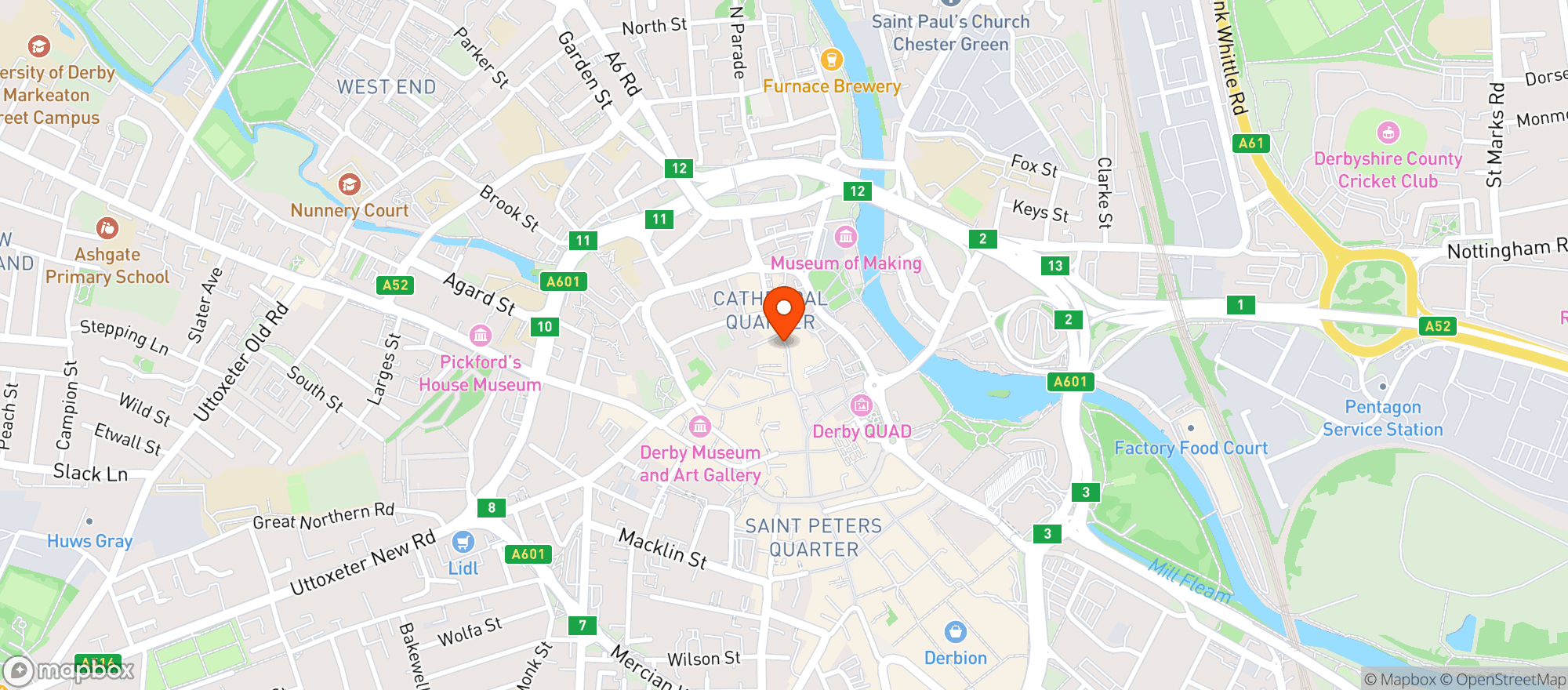 Map showing The Iron Ram
