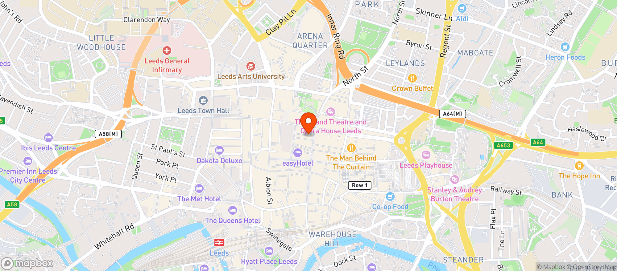 Map showing The White Swan