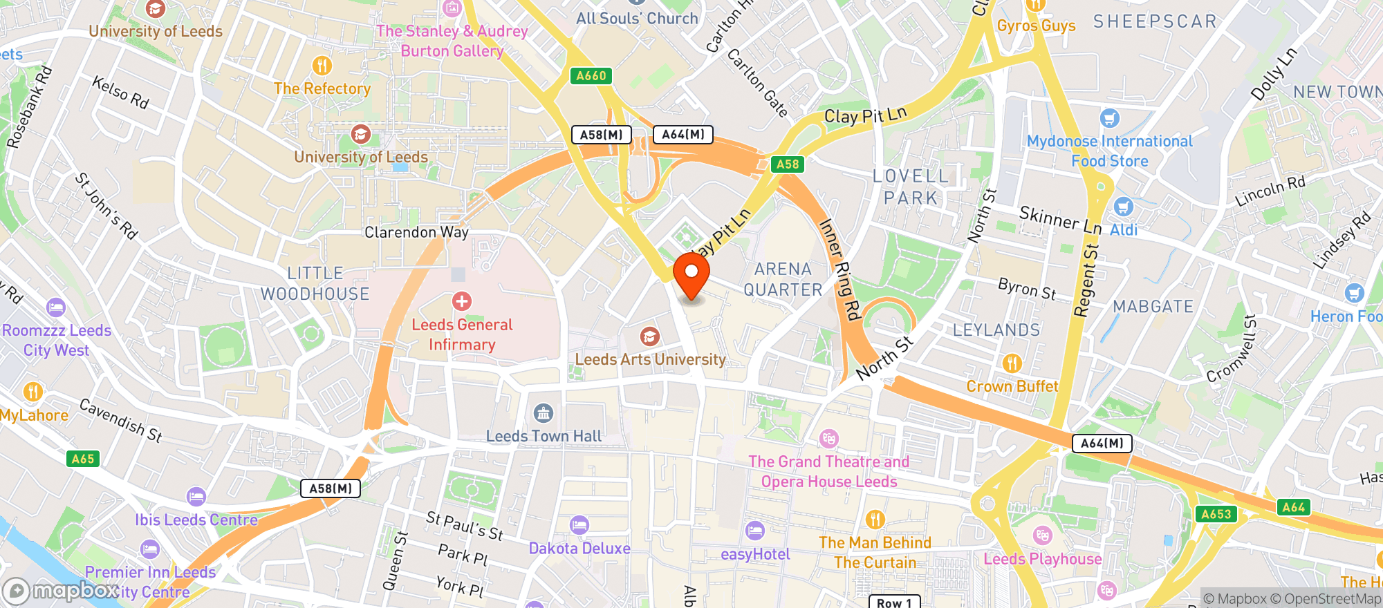 Map showing Morrisons