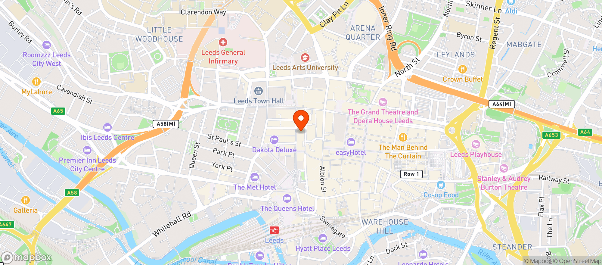 Map showing Slug & Lettuce