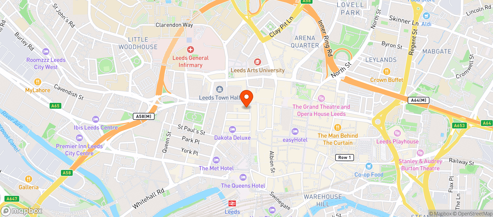 Map showing Flight Club