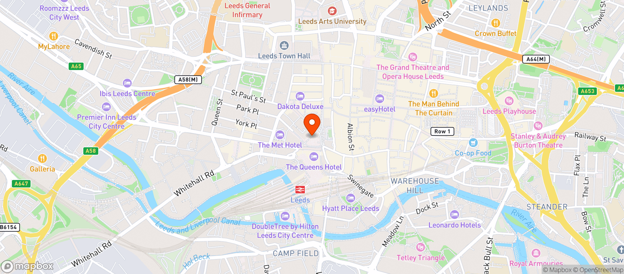 Map showing Cinnamon Kitchen