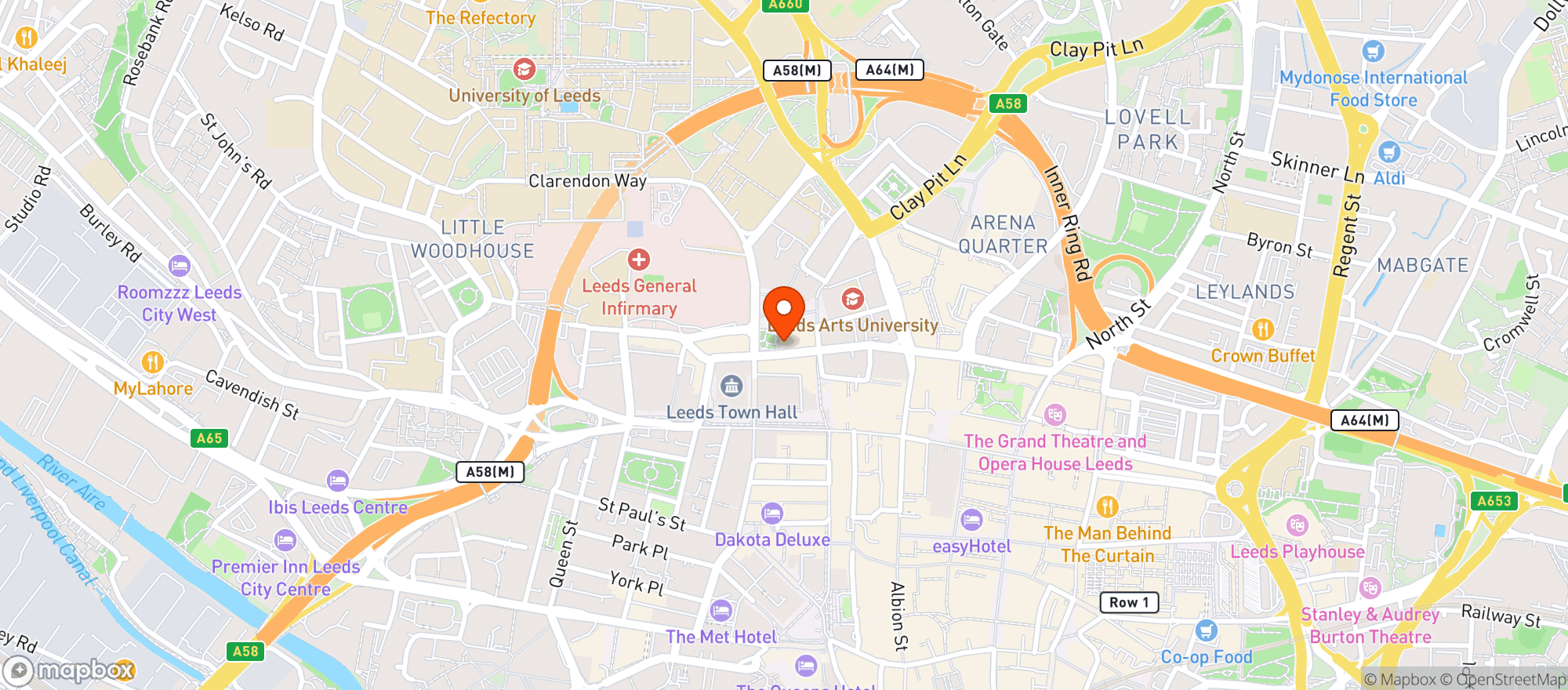 Map showing The Northern Market