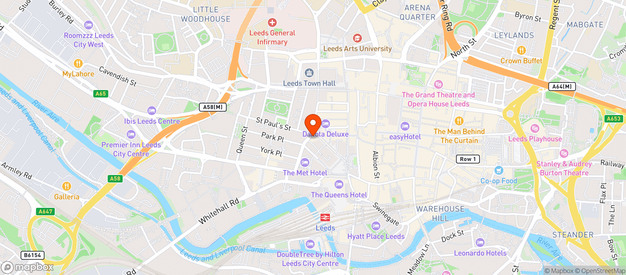Map showing Box Bar