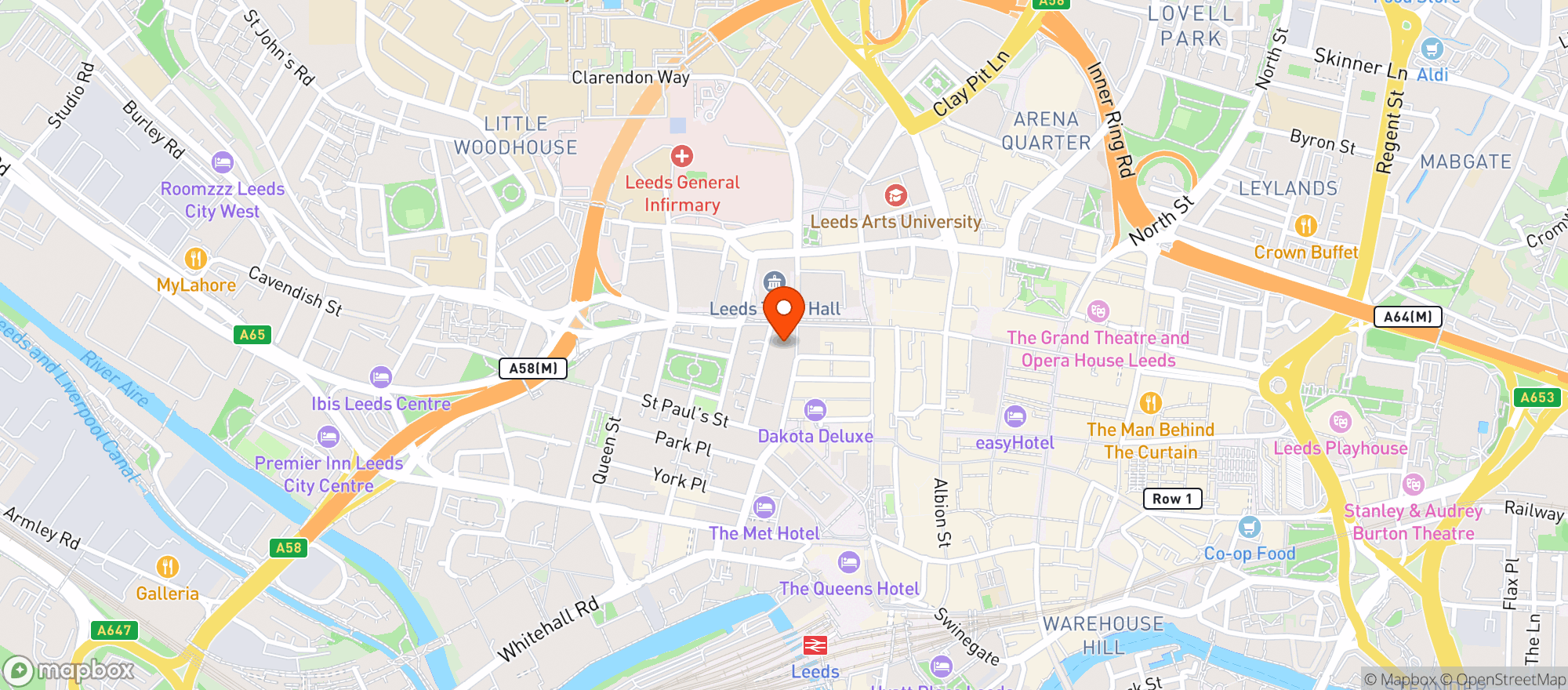 Map showing Iberica Leeds