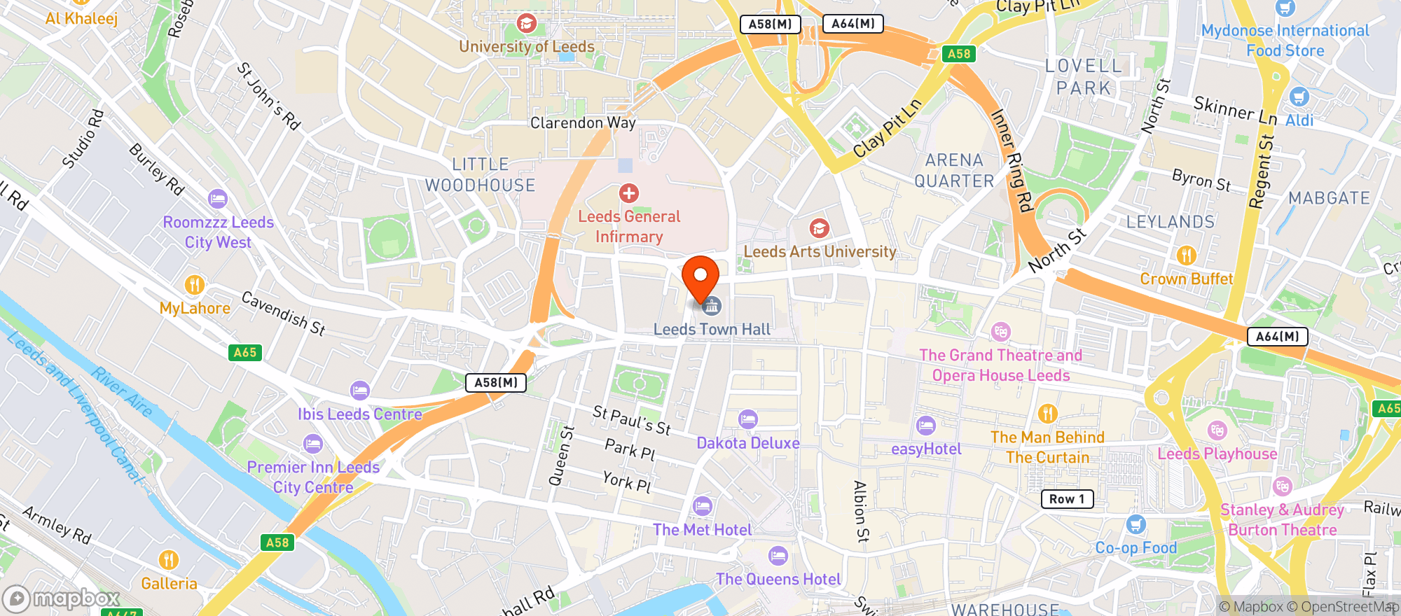 Map showing The Oxford Place