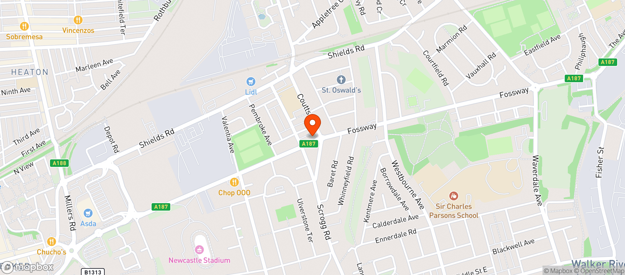 Map showing Home Bargains