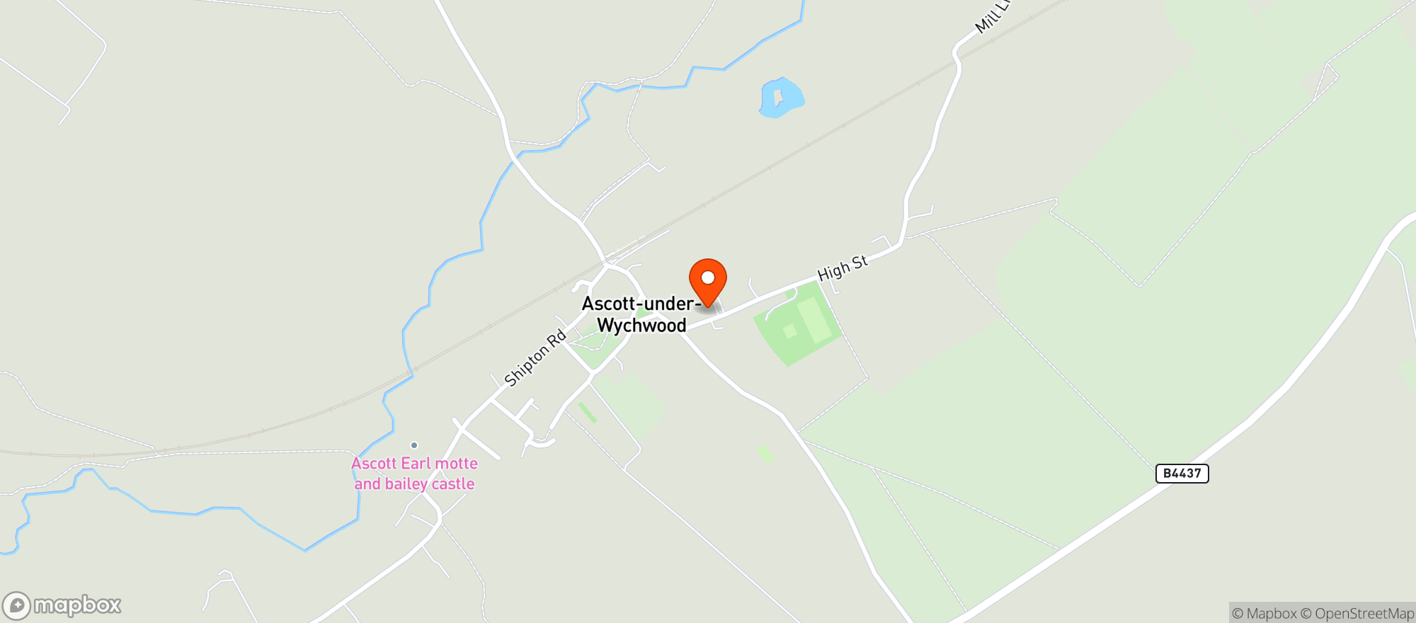 Map showing Ascott Village Shop