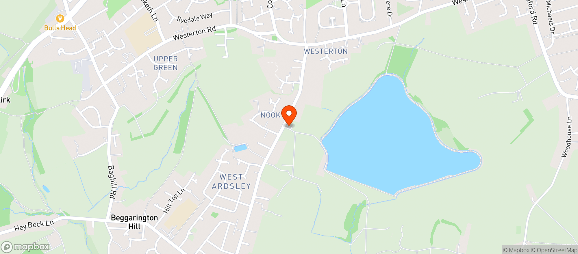 Map showing Ardsley Reservoir